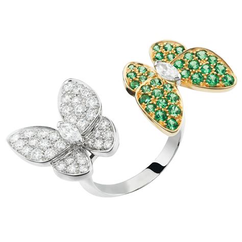 van cleef and arpels butterfly ring replica|van cleef butterfly ring price.